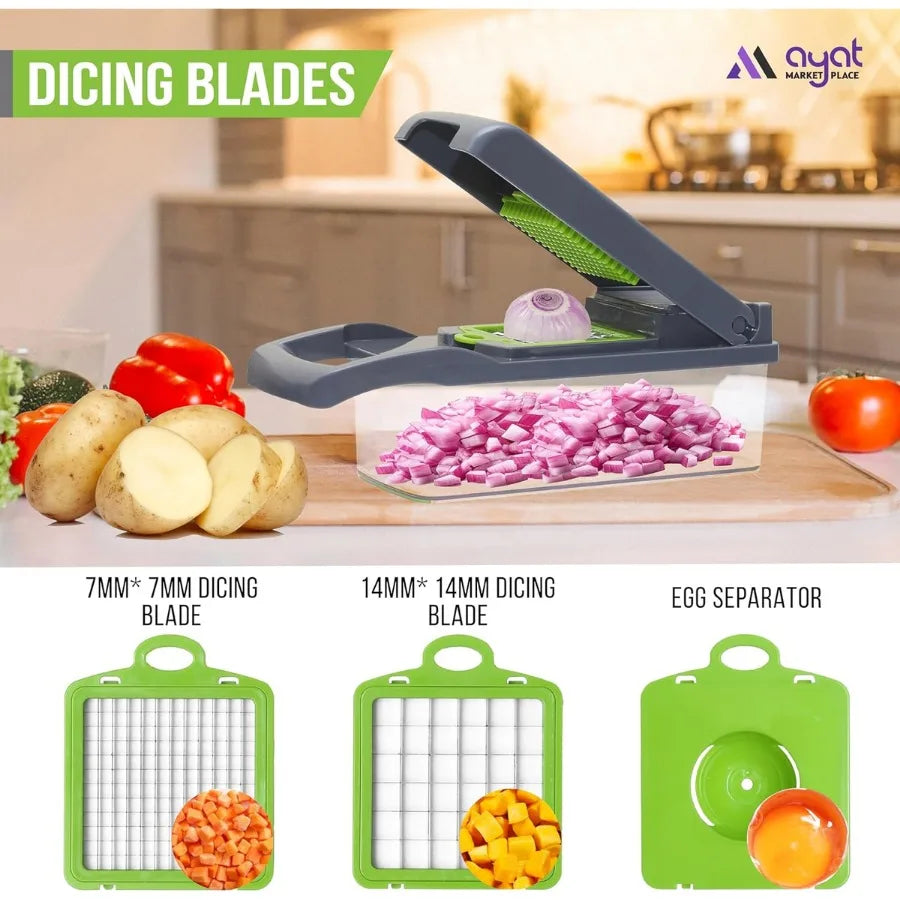 16 in 1 Vegetable Cutter-Multifunctional with Collector
