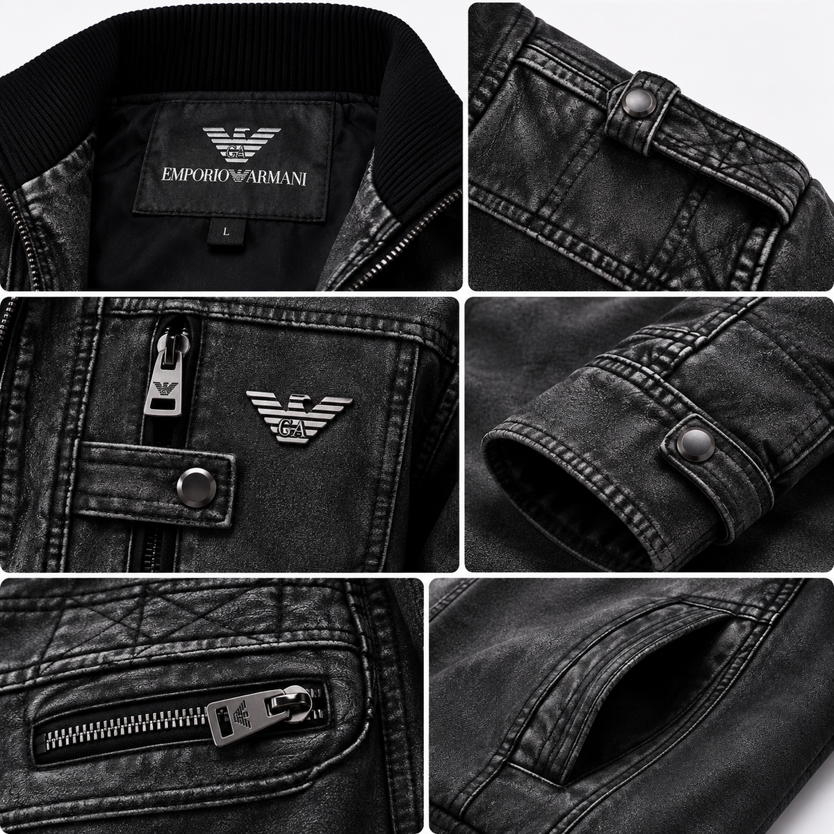 Emporio Armani™ Heritage Leather Jacket