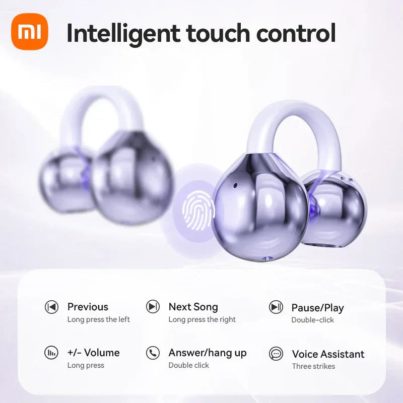 Auricolari Wireless XIAOMI Mijia Open Ear M91, Clip Auricolare ENC, Cuffie Bluetooth 5.4 con Chiamata HD, Controllo Touch per Android iOS