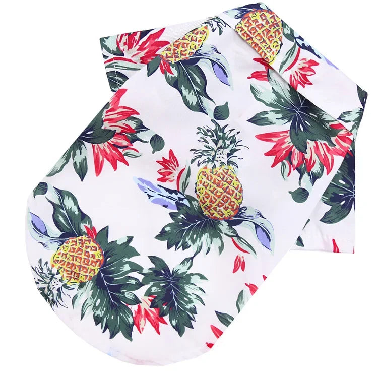 Hawaiian Style Pet Dog Clothe Summer SandBeach Dog Shirts for Small Medium Dogs Puppy Cat Clothing Ropa Perro Pug French Bulldog