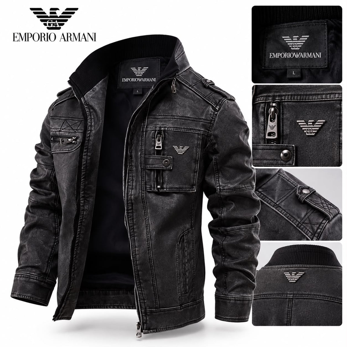 Emporio Armani™ Heritage Leather Jacket